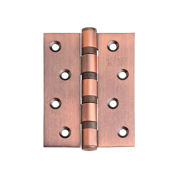 RheTech Professional Grade Quality Solid Square Corner Plain Ball Bearing Mortise Hinge Antique Brass Spider Concealed Hinges