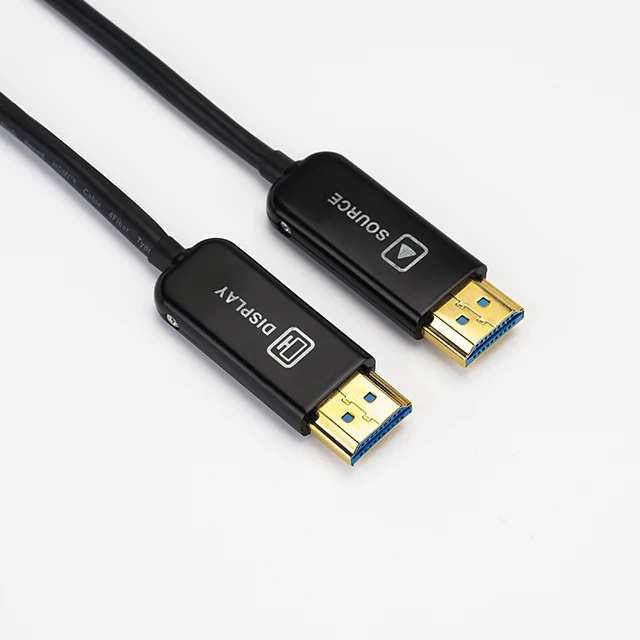 HDMI cable for gaming video 50M Custom Oem High speed  AOC fiber tv HDMI  cable (1600290453903)