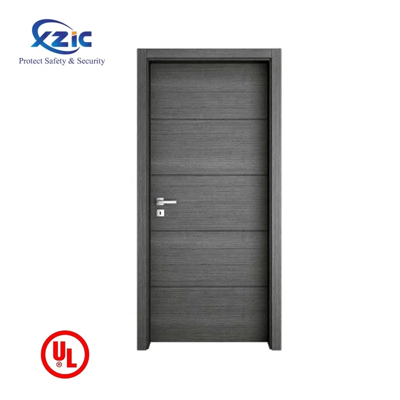 China Wood Fire Door Factory Custom School Hospital Wood Fireproof Doors Apartment Hotel
