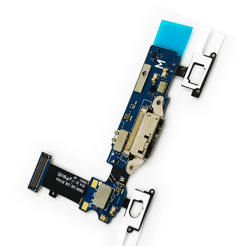 G900M Original USB Charging Dock Port Flex Cable For Samsung Galaxy S5 G900M MIC Headphone Audio Charger Connector Replacement
