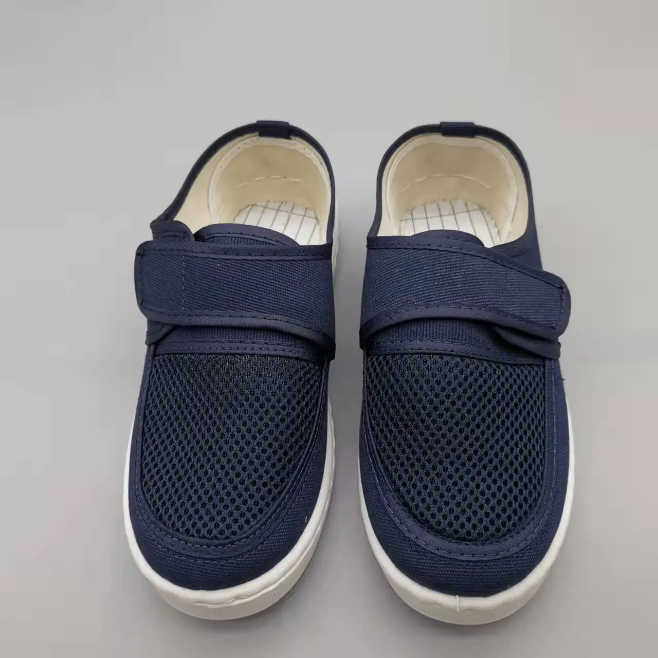 SPU outsole blue colour canvas  esd shoes