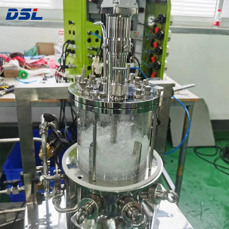 5L laboratory glass fermenter biological fermentation tank