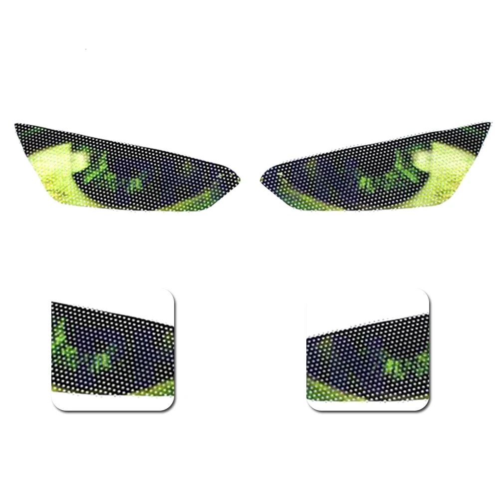 High Quality For Kawasaki Z1000 2014-2016 Headlight Protection Stickers Green Eye Decal DIY