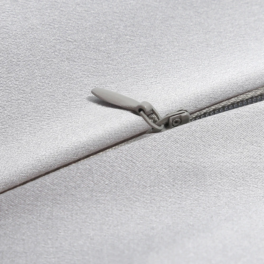 Wholesale 16MM Gray Color Mulberry Silk Pillowcase 51*137cm Couple Size