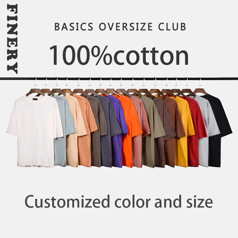 wholesale mens clothing crewneck tops oversized t shirt in White with custom back print  cotton t-shirt