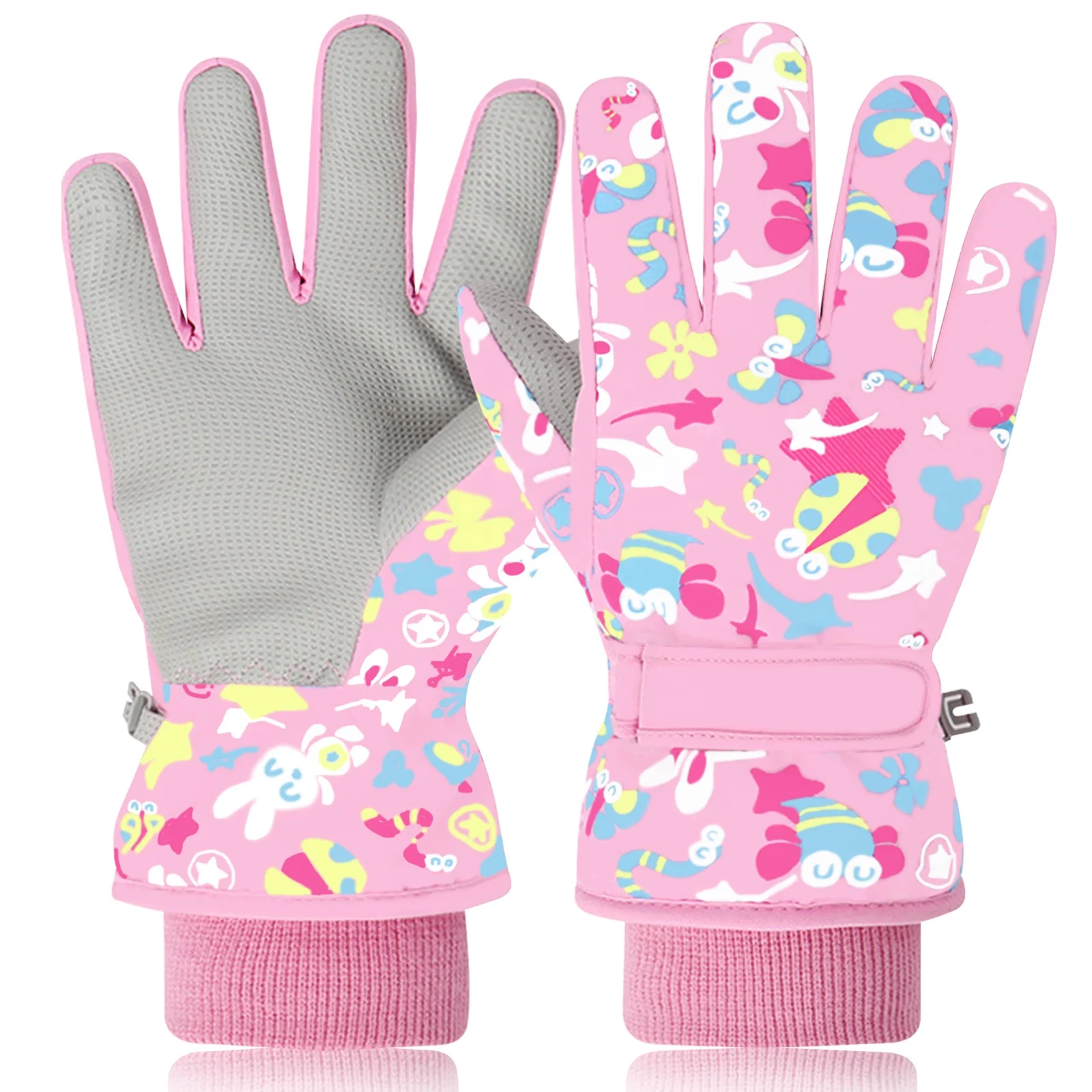 Оригинальные детские лыжные перчатки зимние теплые водонепроницаемые ветрозащитные для сноуборда детей и взрослых уличные виды