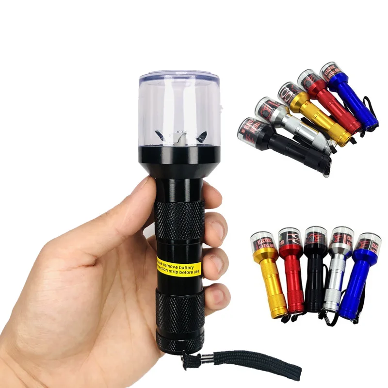 Лидер продаж, OEM аксессуары для курения с логотипом на заказ, ручка из алюминиевого сплава, электрическая машина для измельчения табака, специй, сухой травы