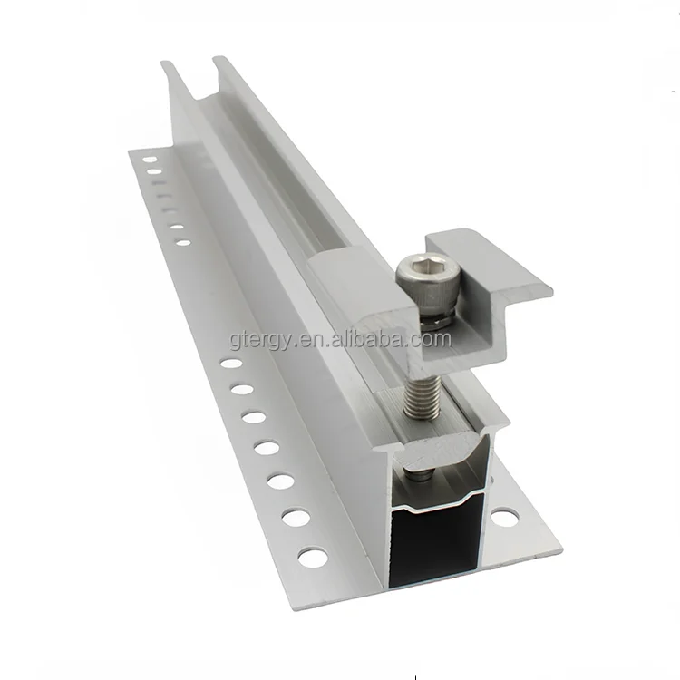30mm solar pv mounting extrude aluminum mini rail solar pitched rooftop