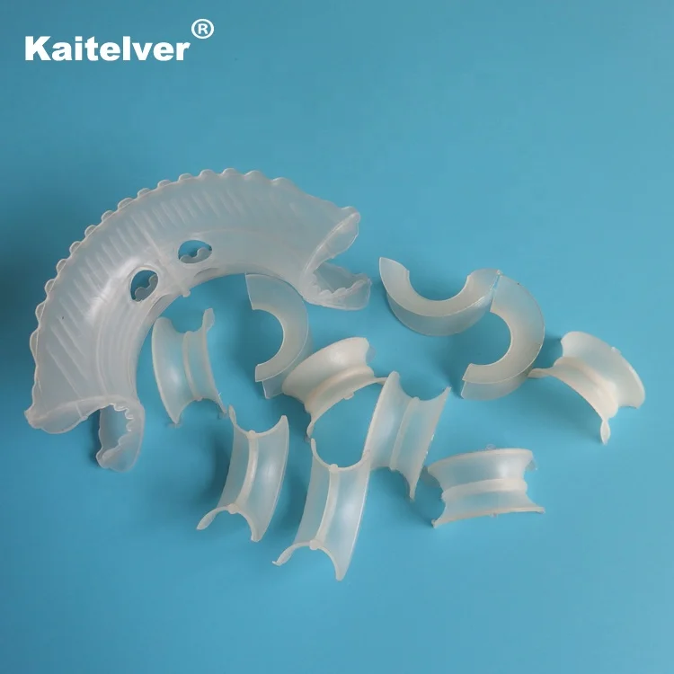 Plastic polypropylene PP plastic intalox super saddle & intalox saddle ring for mass transfer