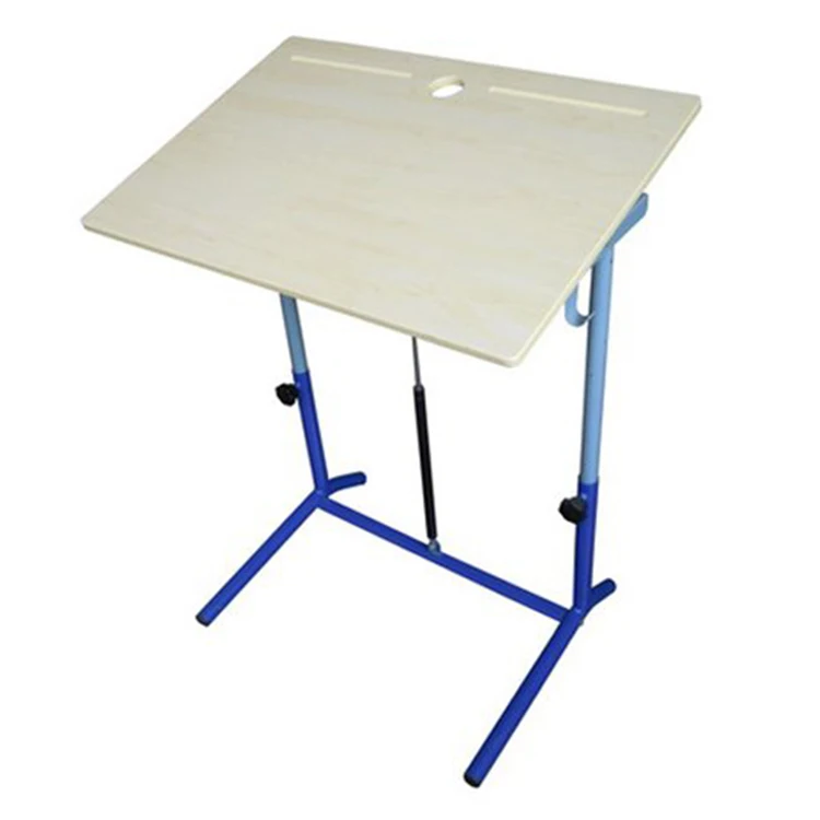 
MDF Desktop Home School White Drafting Drawing Table For Students 