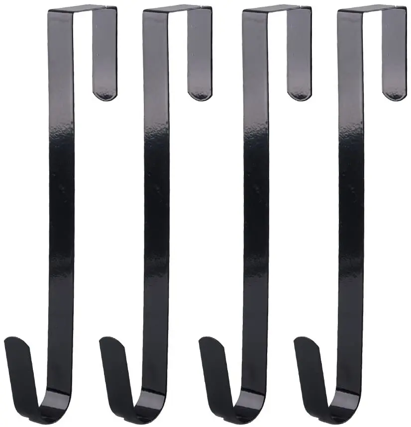 15 дюймов Венок Вешалка для передней двери Новогоднее украшение металлический над дверью одинарным крючком