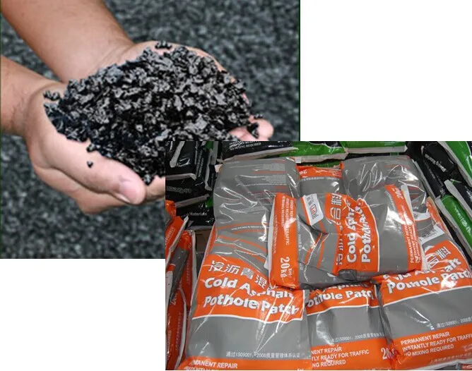 cold asphalt  for rainy weather 25kg bag