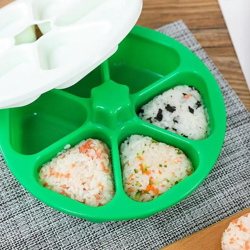 DIY Sushi Mold Onigiri Rice Ball Food Press Triangular Sushi Maker Mold Sushi Kit Kitchen Tools Bento Box Accessories W24-102