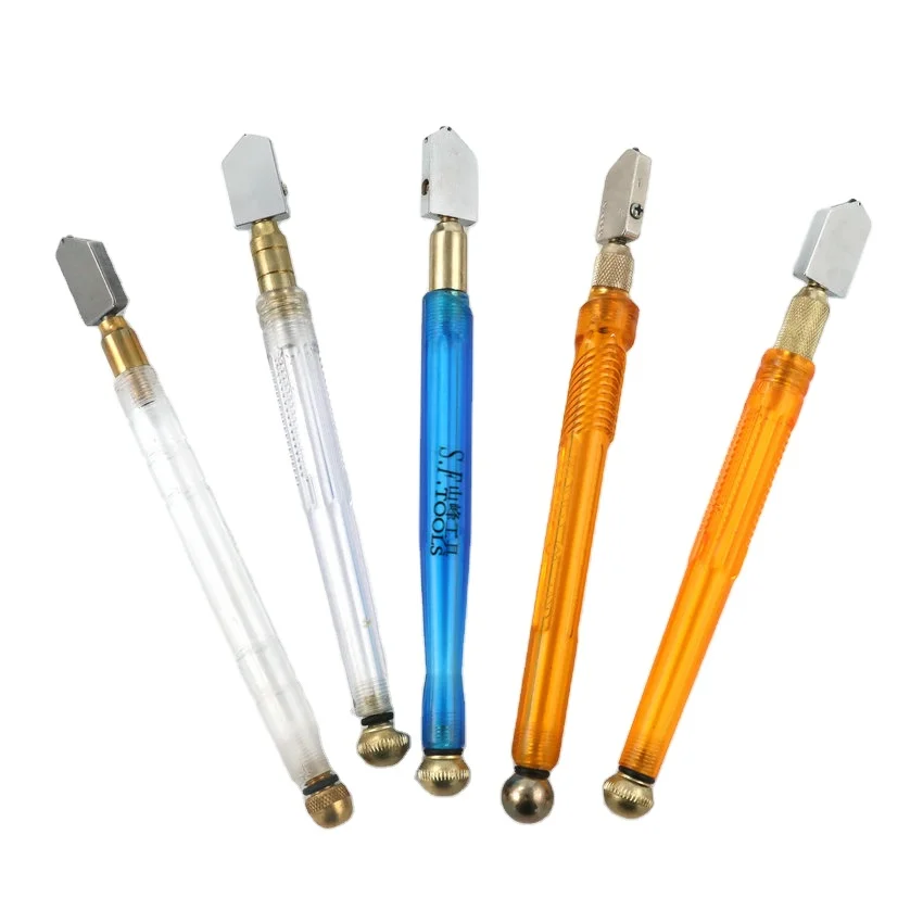 Diamond wheel oil filling roller knife glass cutter for glass