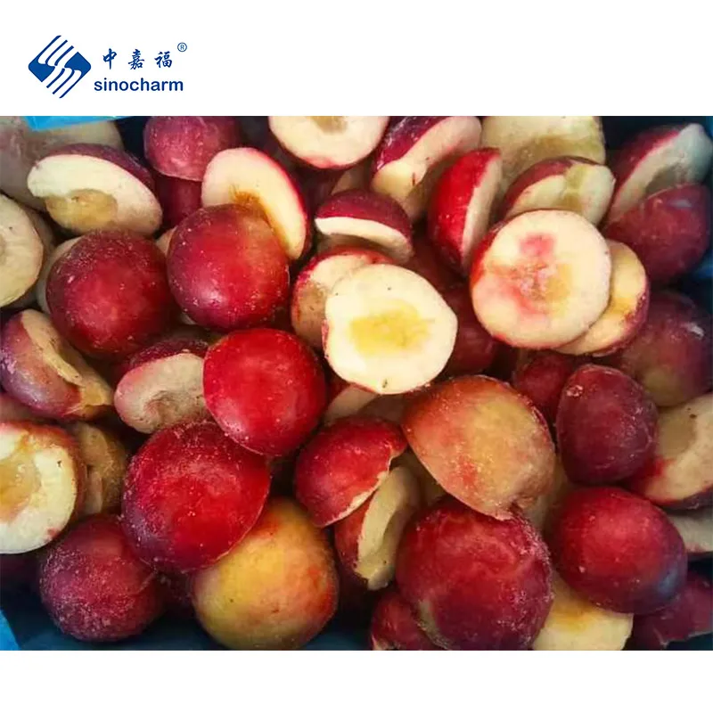 Sinocharm HACCP IQF Red Plum 1/2 Cut Wholesale Price Bulk 10kg Frozen Halves for Juice