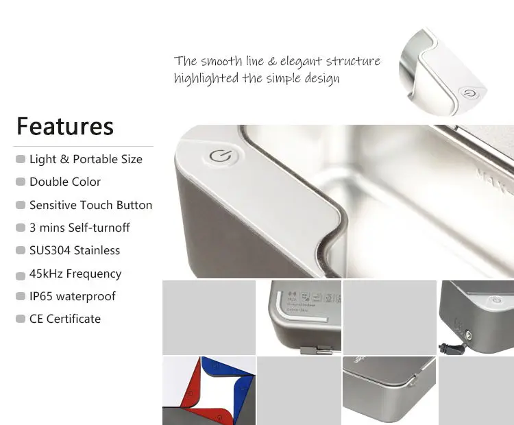 Smart clean  factory Vision.7 cleaning Glasses Watches Jewelry Ultrasonic Cleaner