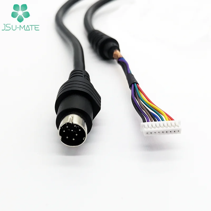 Пользовательские большие/мощность/Midi/мини Din 8Pin Male к Molex 9Pin кабель питания с USB-кабель вилкой Mini 8-ми штифтовый 9 Pin