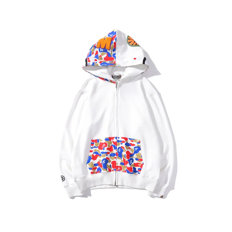 2020 new youth color matching printing light Hooded Sweater