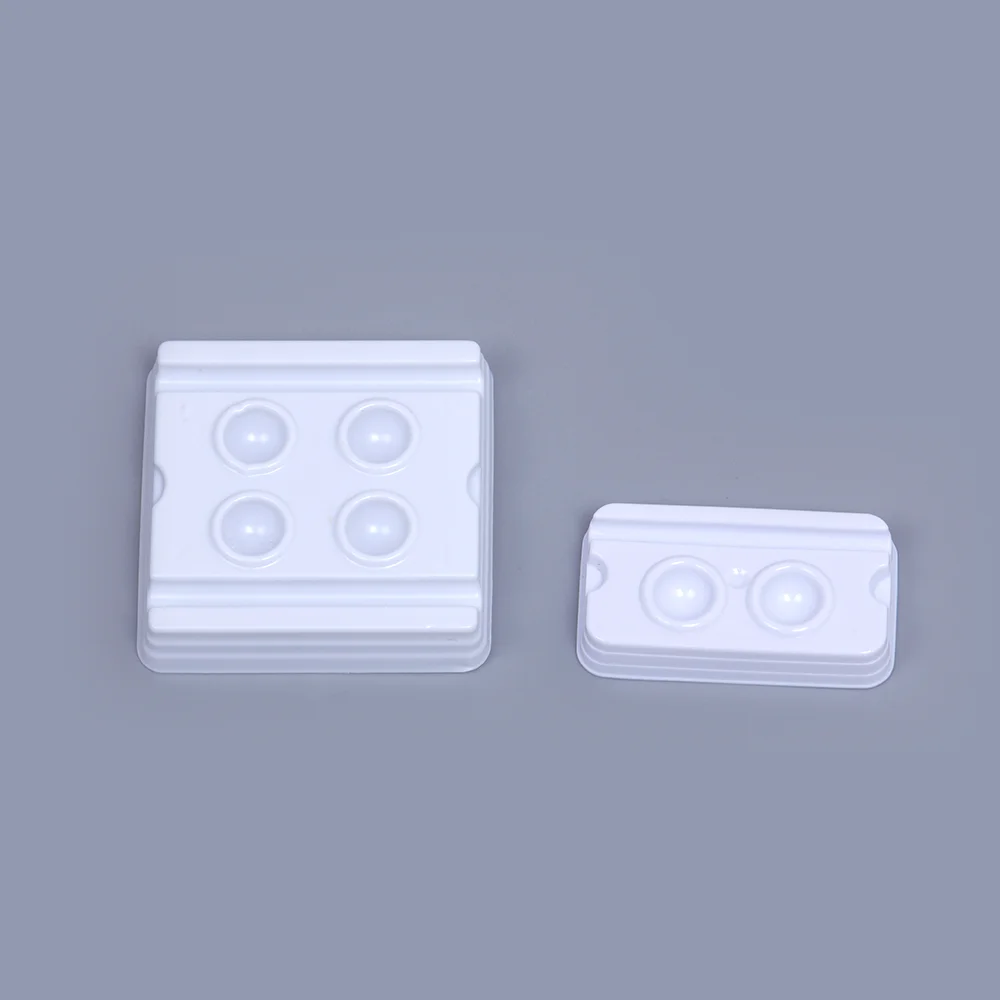 Wholesale Dental Disposable Mixing Wells  Mini White Plastic  2/4 Holes  Wells