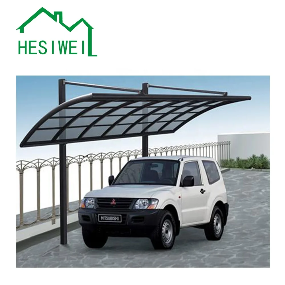  Custom Carport Metal Sun Shade Garage Single Outdoor Aluminium Polycarbonate