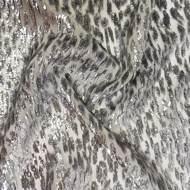 designer fabric italian metallic jacquard fabric 100 pure silk fabric for woman gold silver jacket