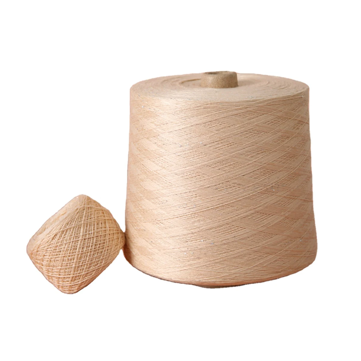 Best Price Core Spun Color Stock Yarn 48% Viscose 31%pbt 19% Nylon 2% Sequins Blended Yarn with Sequins