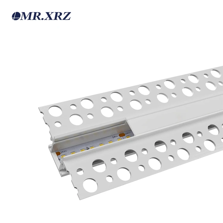 MR.XRZ 1m Led Track Linear Light Recessed Trimless LED Wall Light Indoor 6.5W Linear Light With White Cover Home Decor