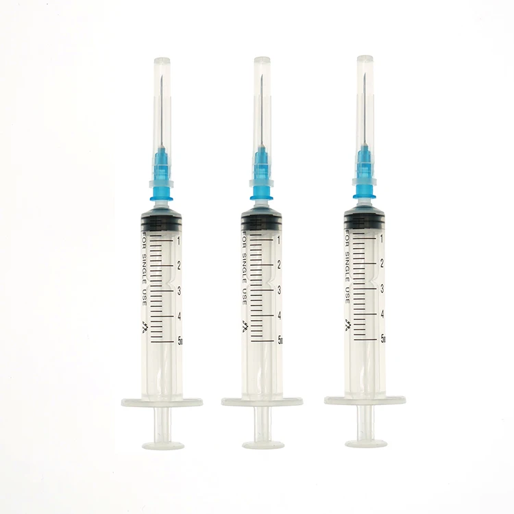 Hospital Disposable Auto Disable 5ml CE ISO Certification Syringe Manufacturer Direct Sales
