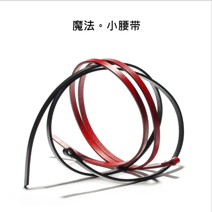 High Quality Fashion 100% Full Grain Leather Belt Magic Winds Genuine Leather Dress Waist Belt