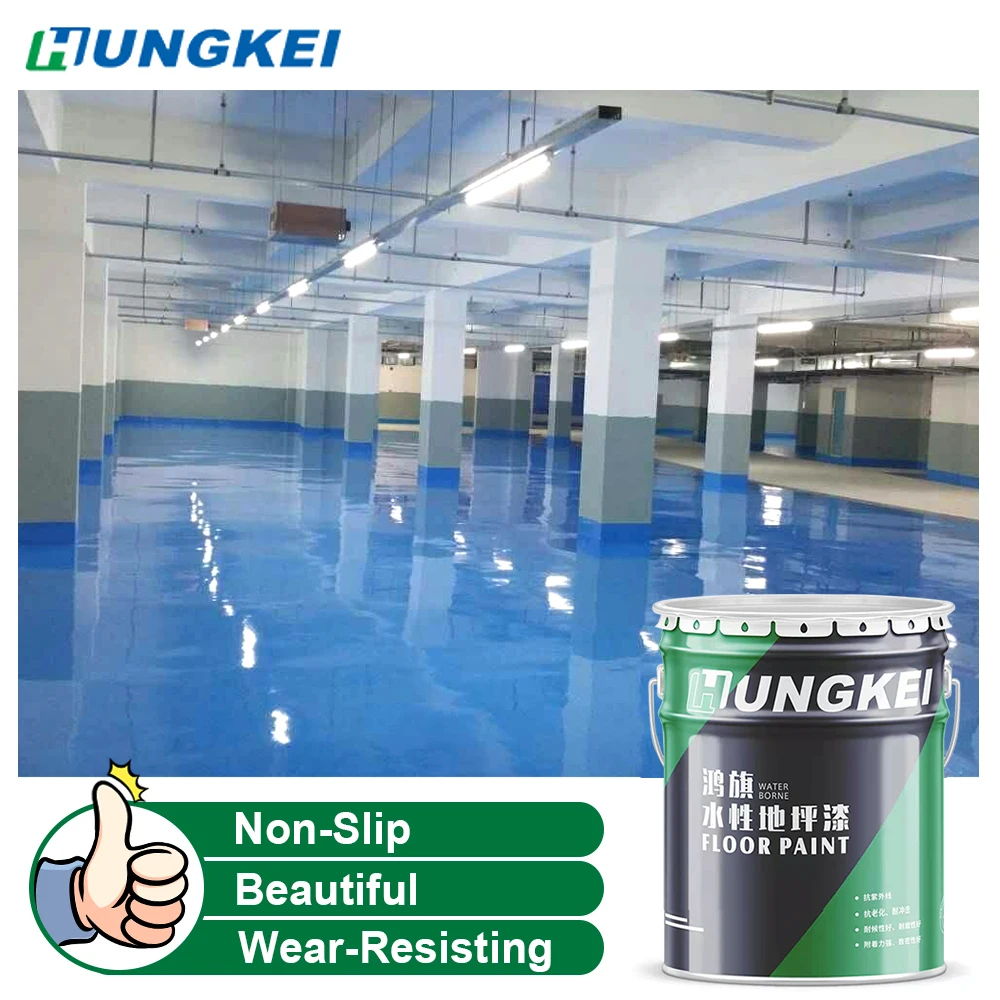 Low Price Rubberized 2k Primer Topcoat for Concrete Coating Flooring Garage Epoxy Floor Paint