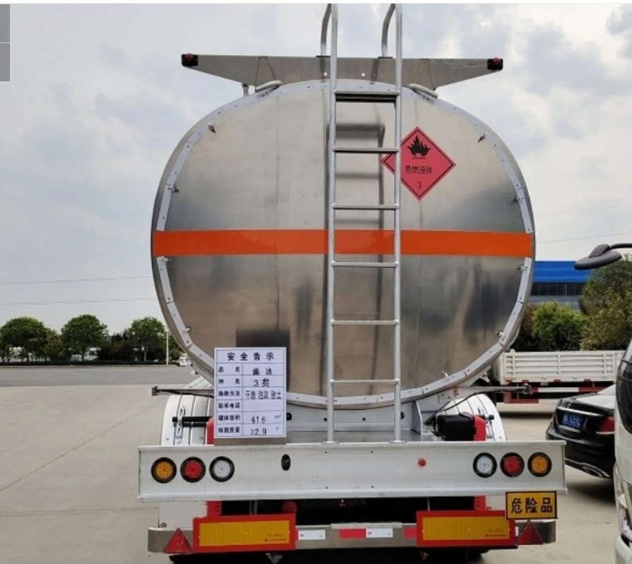 Прицеп-цистерна из алюминиевого сплава 48000L/48CBM для транспортировки нефти/топлива/жидкости