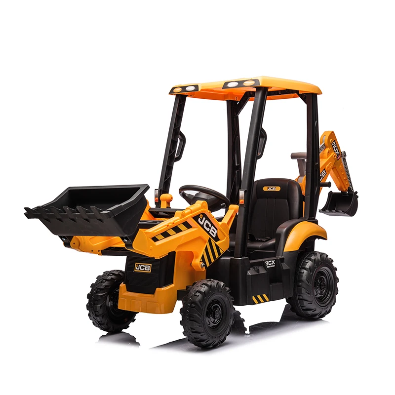 Licensed JCB big size kids ride on excavator 24v children ride on forklift electric excavator toy for kids