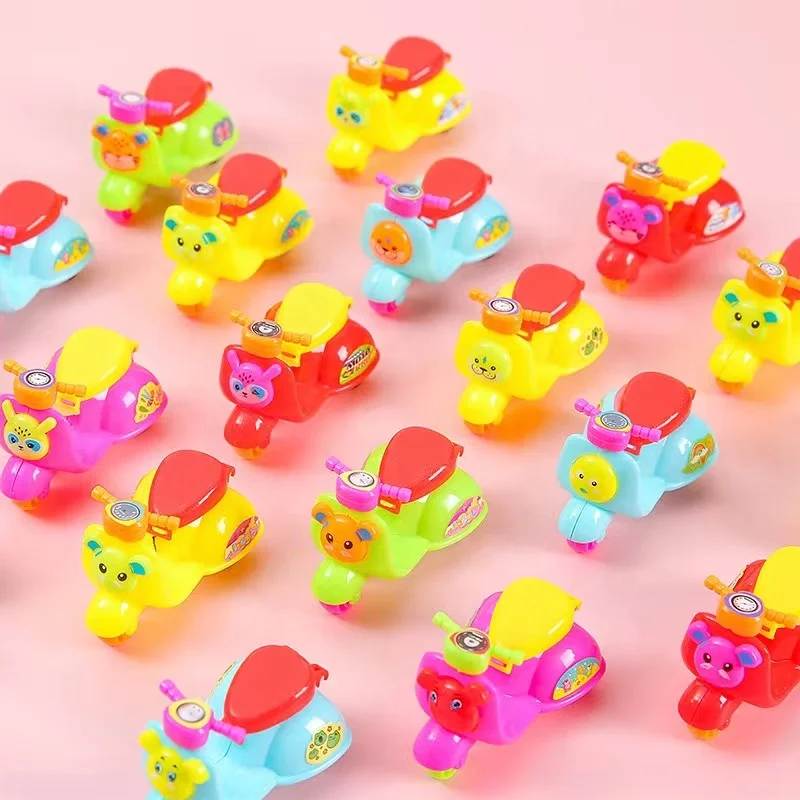 hot selling giveaway kids cars factories mini motorcycle toys with plastic capsule for kids cars