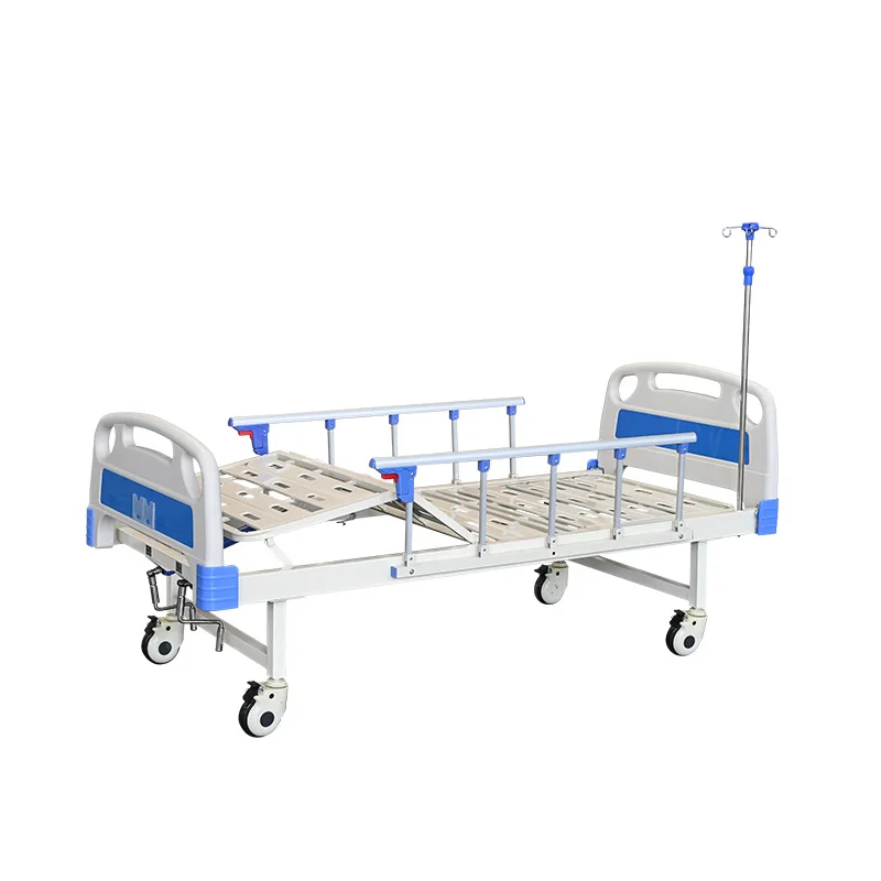 Factory Wholesale Two Cranks Manual Client Patient Medical Hospital Bed for Elder People