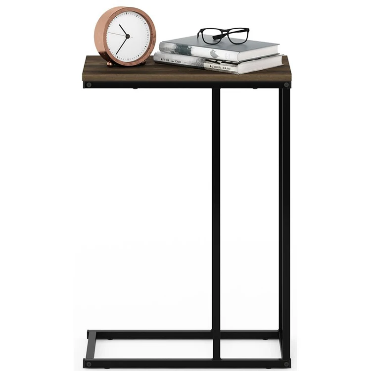 Portable Laptop C Shaped End Side Table