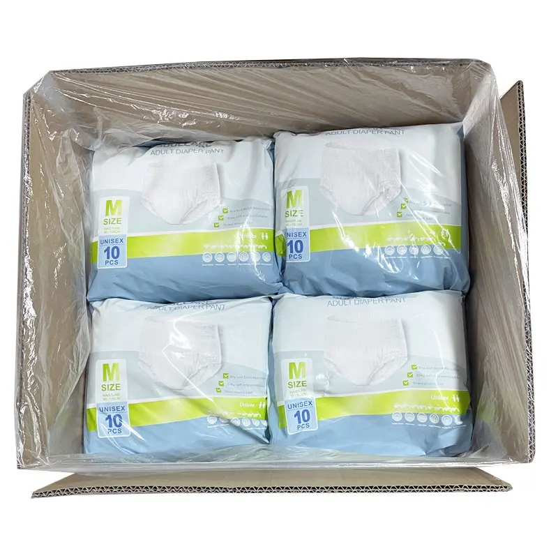 Disposable Nappy Elastic Waistband Pull Panty Up Type Adult Diaper Pullup for Adult Old People