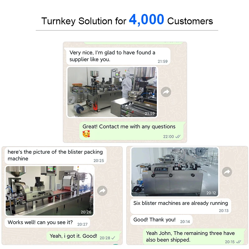 3 Years Warranty Blister Packing Machine For Packaging Candy Coating Chewing Gum