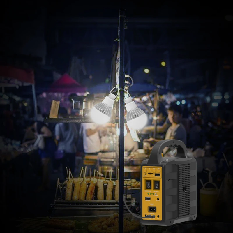 Solar Mini Rechargeable Led Lighting Powered Kits Portable Power bank Panel Home Radio System Multifunctional Power Kit