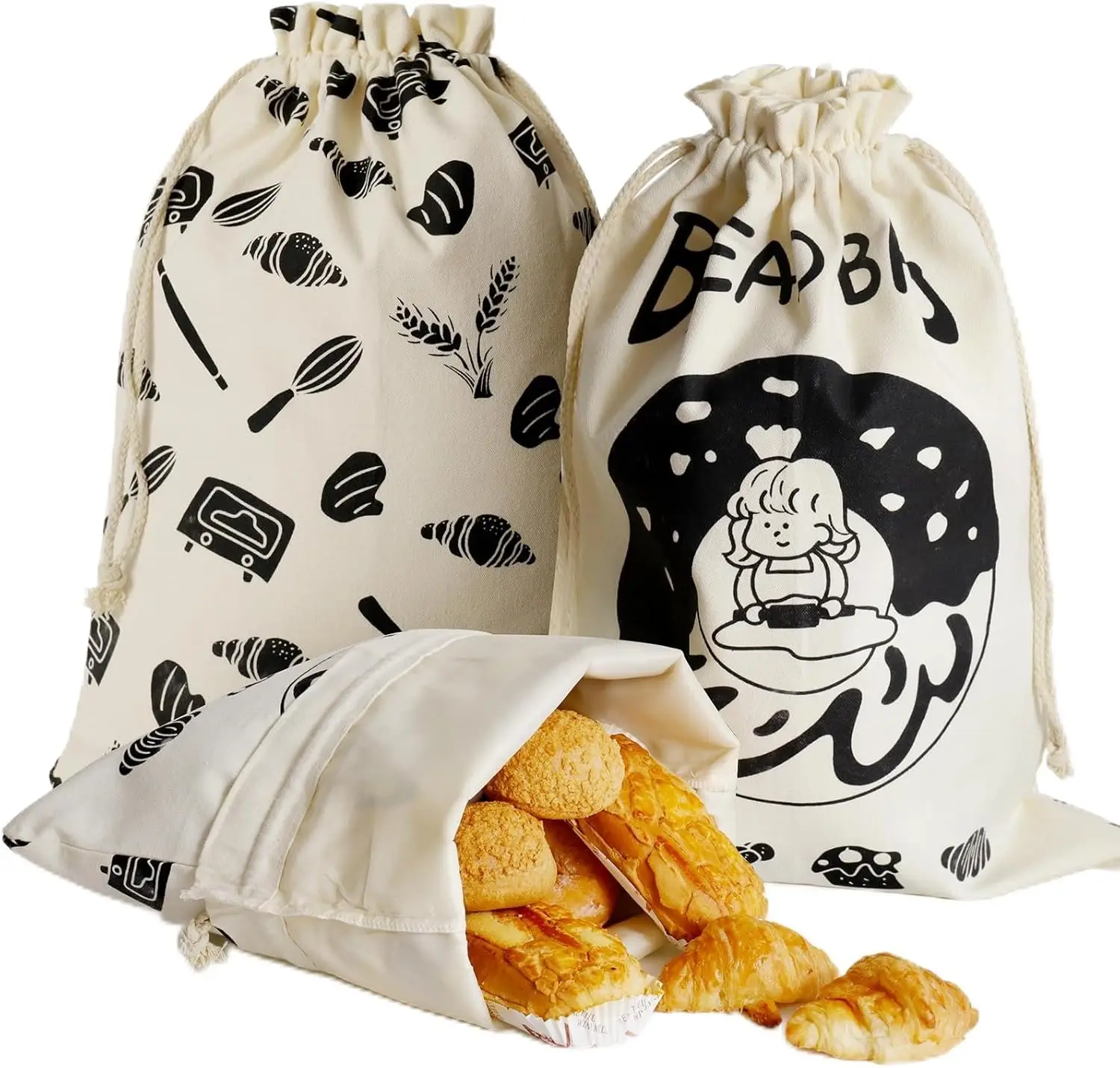 Хлебный мешок с принтом