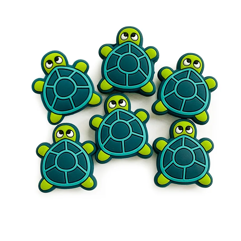 B066 Tortoise Silicone Baby Teething Focal Beads