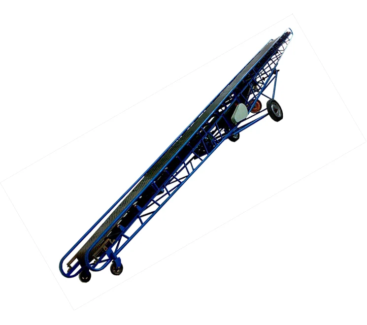 factory supply stone crusher adjustable height portable conveyor belt with wheels