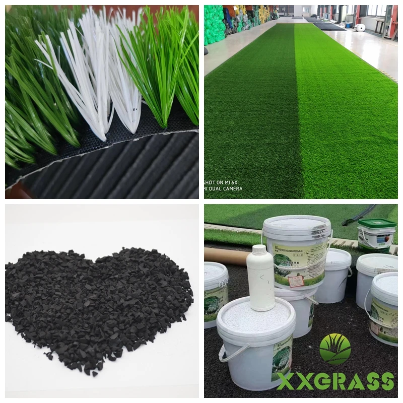 High Density PE Artificial Grass Carpet Roll for football court