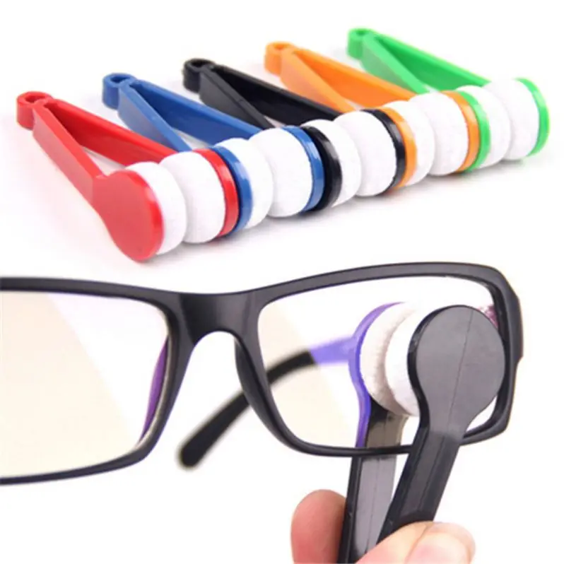 Hot Sale Multi-function Eyeglass Cleaner Brush Microfiber Spectacles Cleaner Eye Glass Brush Cleaning Tool