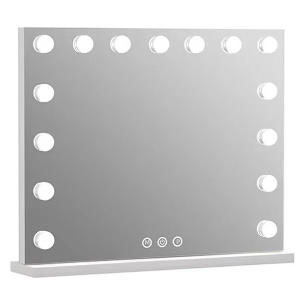 15 LED Bulbs Bluetooth Hollywood Makeup Mirror