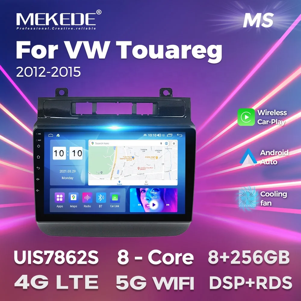 Автомагнитола MEKEDE MS 8 + 256 г android 360 камера Автомобильный плеер DSP BT Wi-Fi 4G мультимедийная Музыка для VW Touareg 2012-2015 9 дюймов