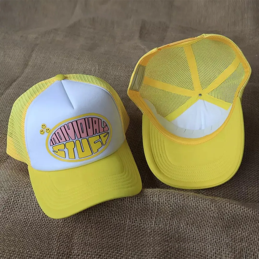 Custom Embroidery Trucker Hat Barbewire Baseball Cap Gorra Snap Back 5 Panel Print Rope Foam Sublimation Mesh Trucker Hat