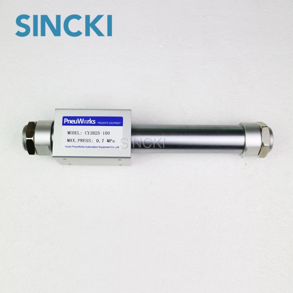 SMC Type CY3B 6 mm Bore Size Pneumatic Double Acting Rodless Cylinder
