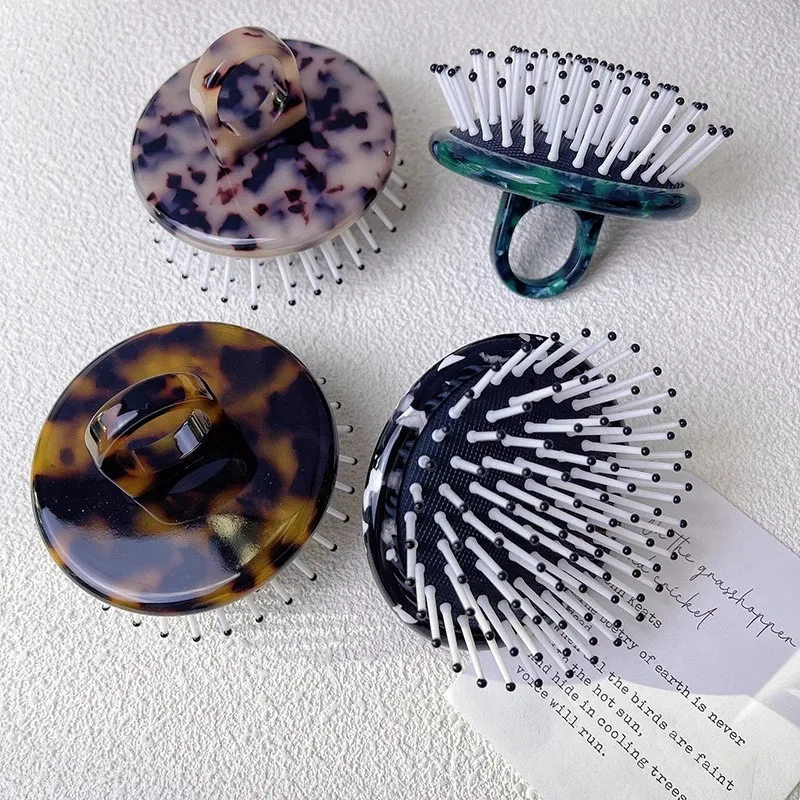 High quality Acetic Acid Airbag Hair Brush Custom Air bag Acetate HairBrush Massage brush good for head