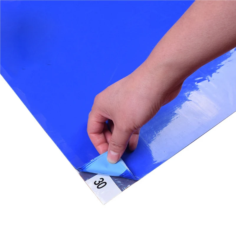 AEGIRSAFE Factory cleanroom use ESD sticky/tacky 24X36inch 30 layers blue sticky mats