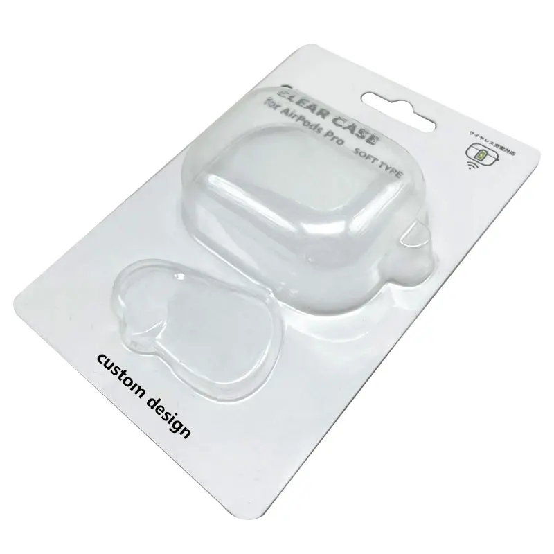 Custom Design Recyclable PET Slide Card Blister Packaging for Mobile Phone Accessories And Electronic Products Blister Packaging